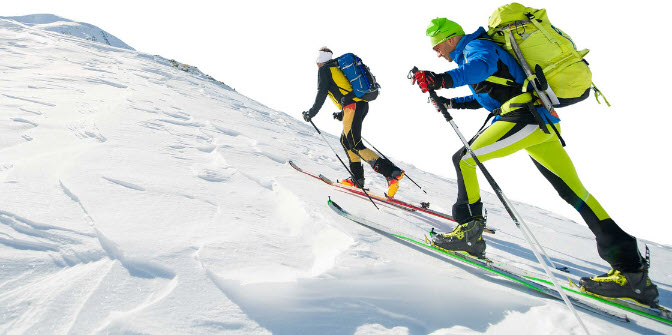 Skitouren Geheen Gigaglide Tour wachsloses Ski und Fell präparieren