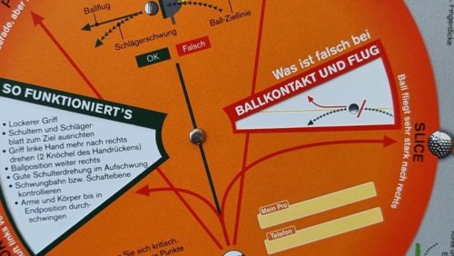 Tipp bei Slice-GolfCheck-Drehscheibe-Golf